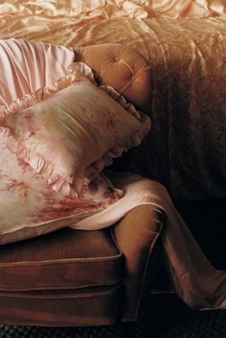Mulberry Silk Small Frilly Cushion Cover