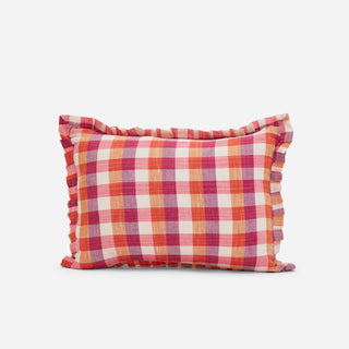 Upycycled Cotton Small Frilly Cushion Cover