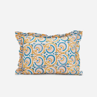 Upycycled Cotton Small Frilly Cushion Cover